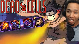 Dead Cells FIRE BLAST JUTSU BUILD  5BC Full Run with VeeDotMe [upl. by Annoyek]