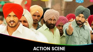 Fuffad Ji  Punjabi Movie  Action Scene  Gurnam Bhullar Jasmin Bajwa Binnu Dhillon Sidhika S [upl. by Petulia483]