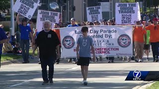 Downtown Omaha hosts annual Labor Day Parade Monday [upl. by Cand931]