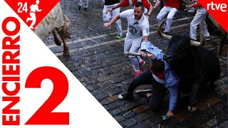 SEGUNDO ENCIERRO de San Fermín 2024  Toros de Cebada Gago [upl. by Iddo]