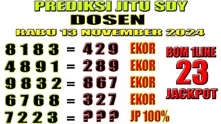 PREDIKSI SIDNEY HARI INI 13 NOVEMBER 2024  BOCORAN TOGEL SYDNEY HARI INI  RUMUS EKOR SIDNEY [upl. by Annas315]