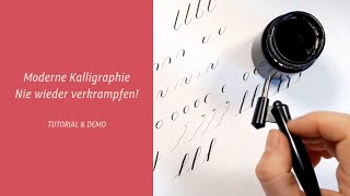 Nie wieder verkrampfen beim Kalligraphie schreiben [upl. by Eiddet]