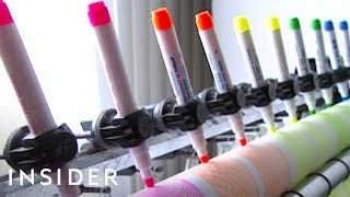 How Highlighter Pens Are Made  Insider [upl. by Amleht]