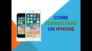 Come formattare un iphone [upl. by Ahsie]