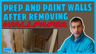 How to prep amp paint walls after the wallpaper has been removed [upl. by Liauqram818]