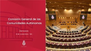 Comisión General de las Comunidades Autónomas  8 de noviembre de 2024  16 horas  sonido traducido [upl. by Sgninnej801]