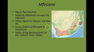 Flagler College History of South Africa Mfecane part 1 [upl. by Resee]