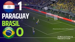 PARAGUAY 10 BRASIL  Resumen • Eliminatorias Sudamericanas 2024 SimulaciónRecreación [upl. by Glyn]