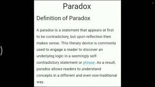 BAfinal year literary terms paradoxEssay symbolism [upl. by Levey796]