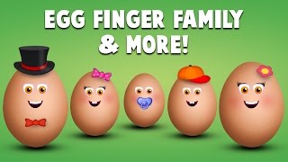 Egg Finger Family Collection  Top 10 Finger Family Collection  Finger Family Songs [upl. by Favian988]