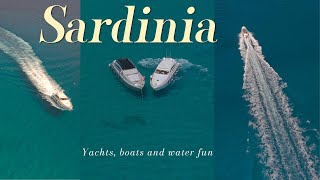 LUXURY YACHTS in turquoise waters of Sardinia  RELAXATION video before sleep [upl. by Atirehs]