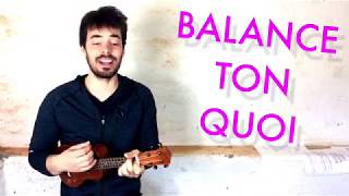 Balance Ton Quoi  Angèle  Tutoriel ukulélé facile [upl. by Scheck]