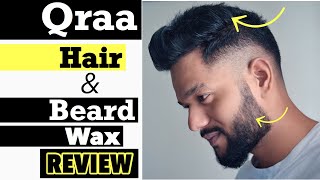 qraa hair and beard wax review in hindi  best hair wax for men हिन्दी [upl. by Ertnod]