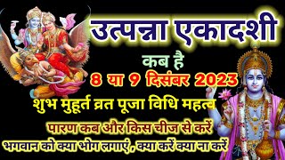 utpanna Ekadashi kab hai 2023 उत्पन्ना एकादशी कब है  एकादशी कब है  gyaras kab ki hai  ekadashi [upl. by Lida723]