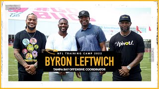 Tampa Bay Offensive Coordinator Byron Leftwich on Bucs Talent Tom Brady amp SB Wins  Pivot Podcast [upl. by Aticilef]