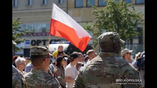 Obchody 103 rocznicy Bitwy Warszawskiej oraz Święta Wojska Polskiego  defilada Poznań 15082023 [upl. by Aspa512]