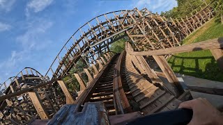 Timber  Walibi RhôneAlpes Les Avenières France  onride POV [upl. by Joeann]