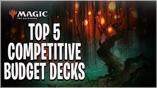 TOP 5 COMPETITIVE BUDGET STANDARD MTG ARENA DECKS  GREAT DECKS FEWER RARES [upl. by Kristen]