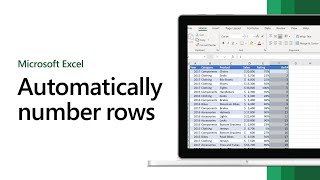 How to automatically number rows in Microsoft Excel [upl. by Bernelle]