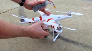 DJI Phantom 1 Beginners Tutorial Review Charging Taking Off Flying Landing Storing Drone Quad [upl. by Arikal]