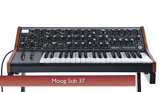 HandsOn Review Moog  Sub 37 Analog Synthesizer [upl. by Einwat]