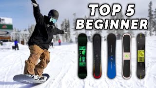 Top 5 Beginner Snowboards 2024  Board Archive [upl. by Volotta548]