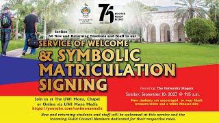 The UWI Mona Welcome and Matriculation Service [upl. by Mendelsohn]