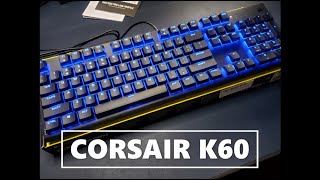 CORSAIR K60 Low Profile RGB Gaming keyboard Unboxing [upl. by Yelyab]