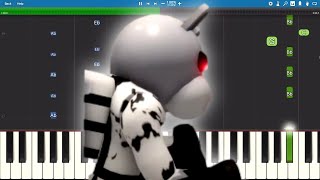 Washed Clean In The River  Piano Tutorial  Piggy Roblox Book 2 Heist [upl. by Daffodil784]