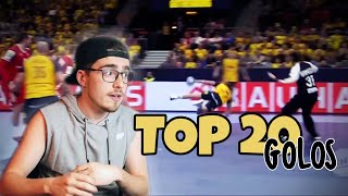 OS MELHORES GOLOS DO EUROPEU ANDEBOL 2020  REACT [upl. by Drooff634]