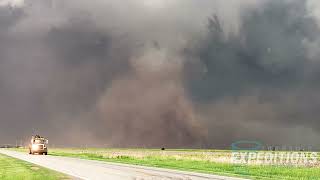 Large Dirt Eating Tornadoes May 19 2024  Central Kansas [upl. by Mohammad4]