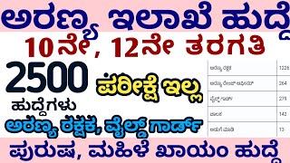 udyoga soudha Forest guard jobs Karnataka jobs Guard jobs Forest jobs [upl. by Weinert]