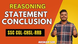 STATEMENT CONCLUSION  CRITICAL REASONING  SSC CGL CHSL RRB NTPC sscmalayali ssccgl sscchsl [upl. by Azmuh]