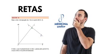 Retas e Geometria Analítica  Seja a reta r de equação 4y  5x e o ponto B  GABARITO UNIFEV [upl. by Aivatal]