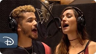 Jordan Fisher amp Angie Keilhauer on Recording ‘Happily Ever After’ Theme Song [upl. by Curnin]