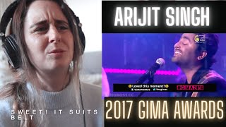 Reaction to Bollywood singer Arijit Singh LIVE at GIMA Awards 2017  EVEN BETTER THAN THE FIRST [upl. by Annahaj]