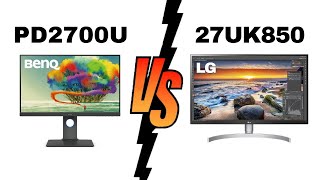 BenQ PD2700U vs LG 27UK850W  Which Monitor Is Better [upl. by Xymenes773]