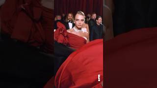 Is this the best dress toss of all time 🤩 caradelevingne oscars livefrome bts [upl. by Lraed]