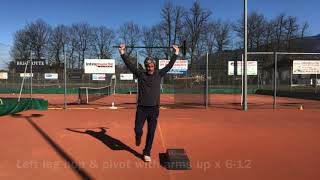 Anselme Tennis  21 serve fitness exercises [upl. by Eed]