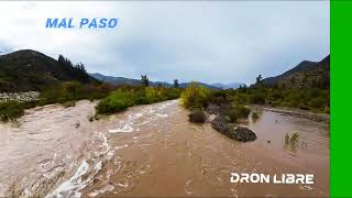 CRECIDA DE LOS RÍOS 2024 temporal grande🏔️🇨🇱🍃🌲🏞️ DRON LIBRE 🇨🇱🇨🇱imágenes minutos terminado temporal [upl. by Erdnuaed859]