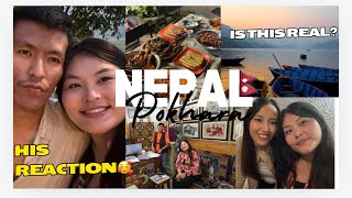 Exploring Lakeside Pokhara 🇳🇵  Couple vlog  Tibetan vlogger [upl. by Sabrina]