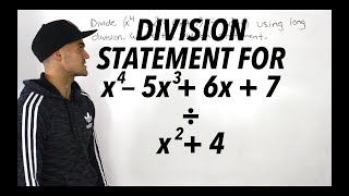 MHF4U Unit 3 Test 1 Knowledge Section Question 3  long division of polynomials [upl. by Emera776]