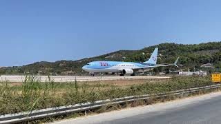 Skiathos Airport TUI take off 190824 [upl. by Notsnarc520]