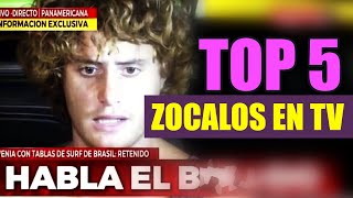 Micro TOP 5 ZOCALOS EN LA TV  humor [upl. by Omrelliug229]