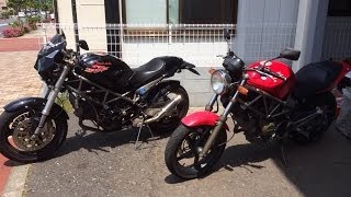 VTR250とドカティモンスターを比較してみる [upl. by Boyt657]