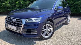 2017 Audi Q5 S Line in Navarra Blue [upl. by Nnylarac]