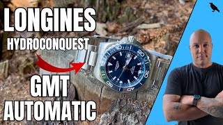 LONGINES HYDROCONQUEST GMT Best Affordable DIVER GMT Watch Best Blackbay GMT Alternative [upl. by Anatole]