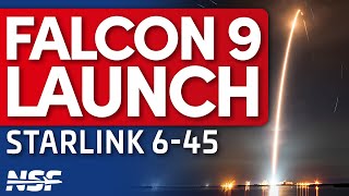 SpaceX Falcon 9 Launches Starlink 645 [upl. by Nawed936]