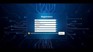 Registration Form in HTML amp CSS [upl. by Ecienahs857]