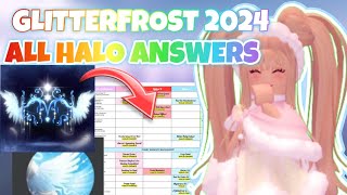 ❄️ALL GLITTERFROST 2024 HALO ANSWERS IN ROYALE HIGH [upl. by Baryram]